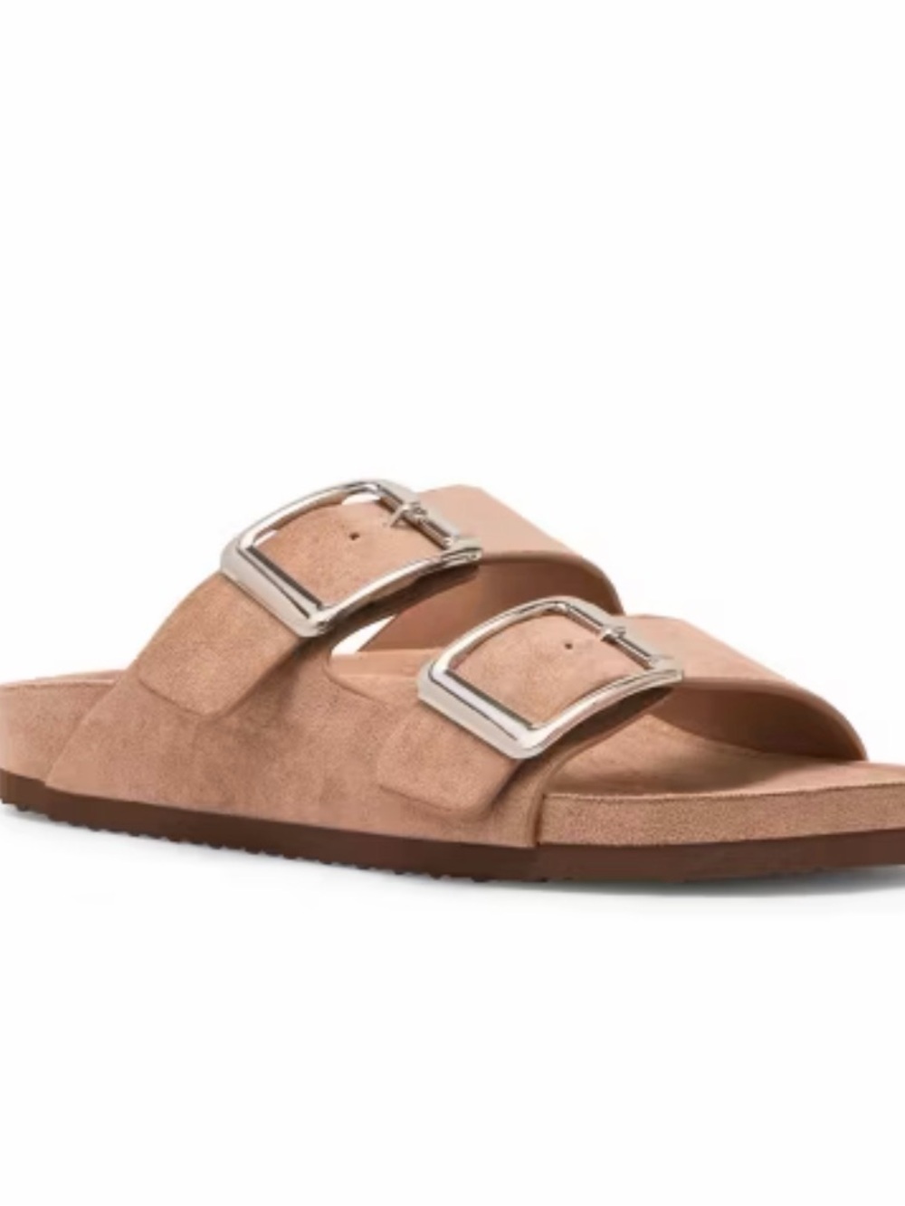 Madden Girl Tan Double Buckle Slide Sandals – New Without Tags Size 10